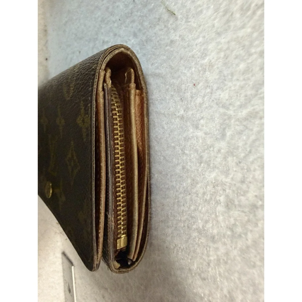 Vintage Louis Vuitton Wallet Portefeuille Monogram Canvas Classic Zipper